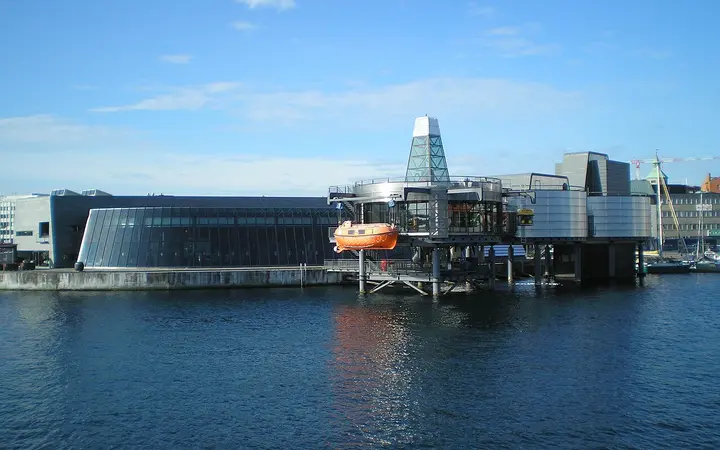 The Norwegian Petroleum Museum building on the Stavanger waterfront