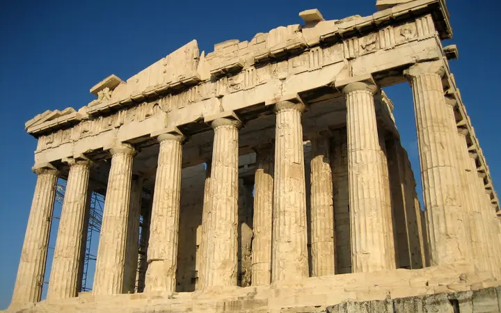 The Parthenon on the Acropolis seen from the west