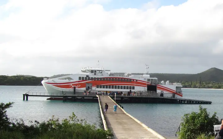 The wharf at Kuto Bay on the Isle of Pines, New Caledonia.
