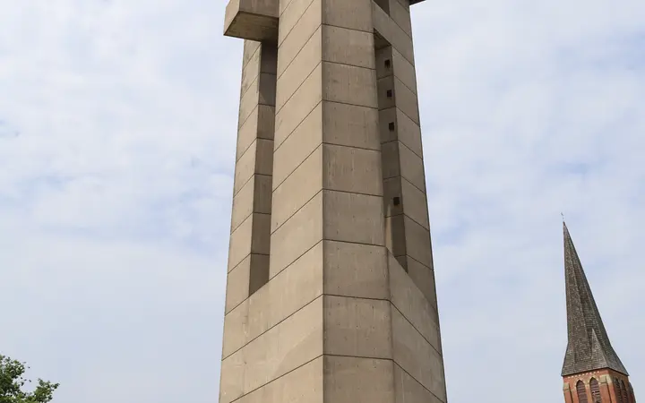 The concrete Tower of History in Sault Ste. Marie, Michigan