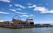 cruise ship docked at the port of Helsinki, Finland