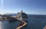 Cruise ship docked at the port of Piraeus (Athens), Greece