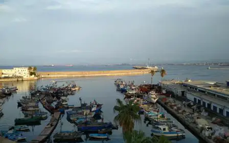 the port of Algiers, Algeria