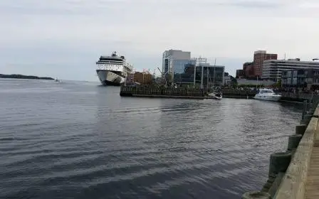 Cruise ship docked at the port of Halifax, Nova Scotia