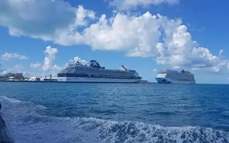cruise ship docked at the port of Kings Wharf, Bermuda