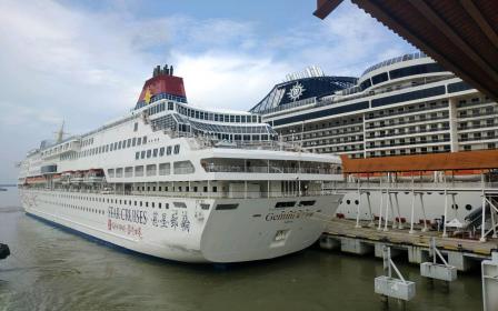 Cruise ship docked at the port of Klang (Kuala Lumpur), Malaysia