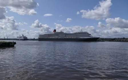 cruise ship docked at the port of Newcastle, England Port Tyne