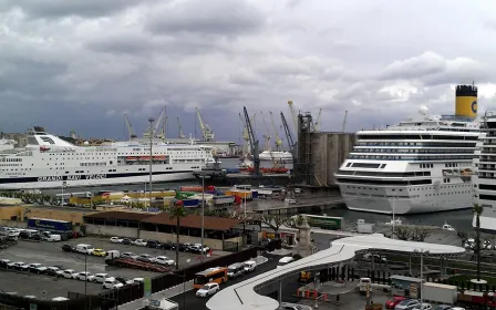 Costa cruise ship docked at the port of Palermo, Sicily