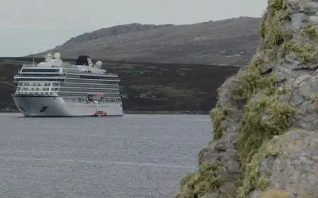 cruise ship at West Falkland, Falkland Islands