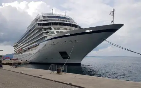 Viking cruise ship docked at the port of Zadar, Croatia
