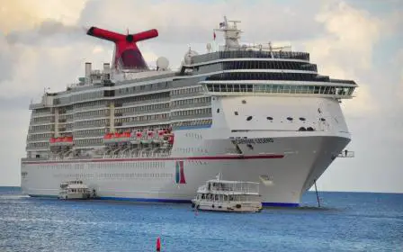 Carnival Legend cruise ship sailing to homeport