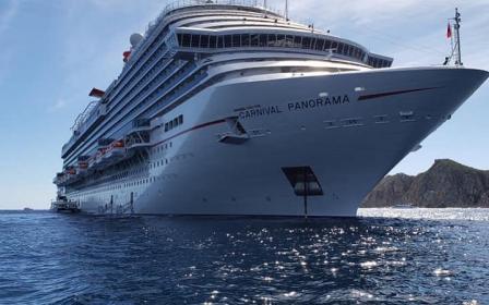 Carnival Panorama cruise ship sailing to homeport