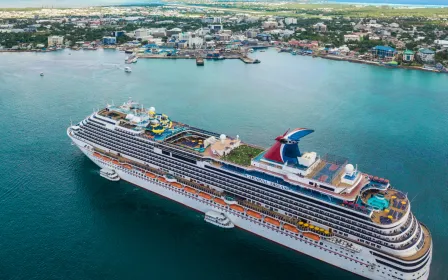Carnival Dream cruise ship sailing to homeport