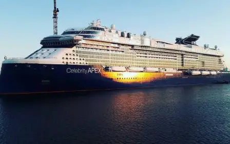 Celebrity Apex cruise ship in port