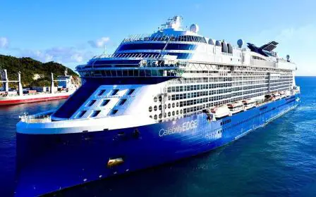 Celebrity Edge cruise ship sailing from home port