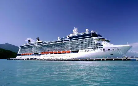 Celebrity Silhouette cruise ship sailing from home port