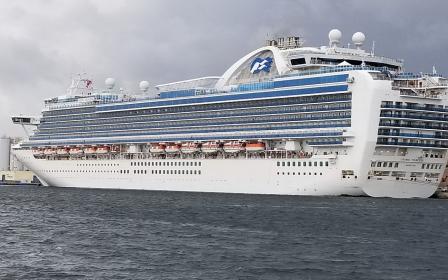 Crown Princess cruise ship sailing from homeport