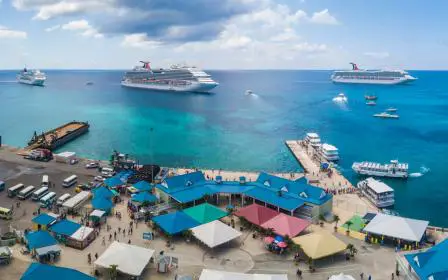 Cruise ships arriving at Georgetown Grand Cayman Island