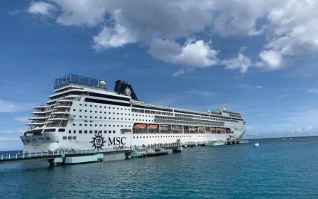 MSC Cruises Armonia cruise ship sailing to homeport