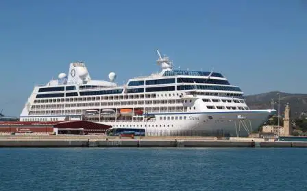 Oceania Sirena cruise ship sailing from homeport