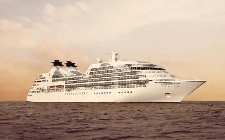 Seabourn Odyssey cruise ship sailing from home port
