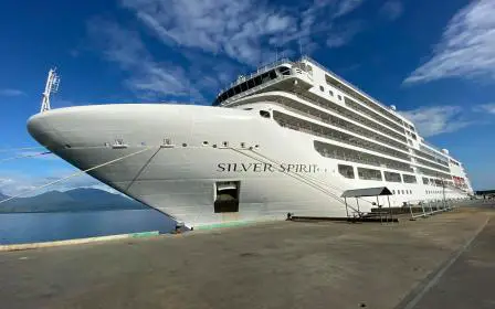 Silversea Cruises Silver Spirit cruise ship sailing from home port