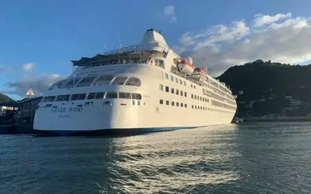 Silversea Cruises Silver Wind cruise ship sailing from home port