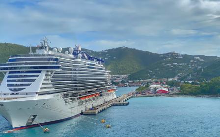 MSC Cruises Seaside cruise ship sailing to homeport