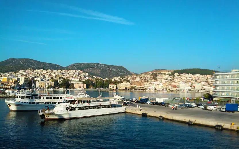 port of Mytilene, Greece