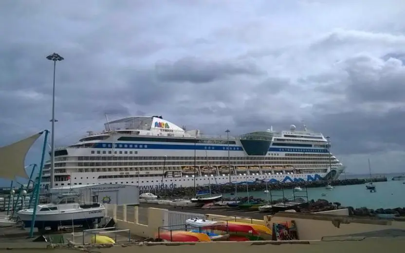 cruise ship at Puerto del Rosario, Fuerteventura