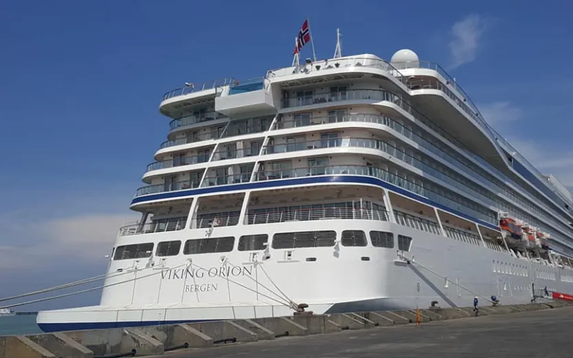 cruise ship at port of Semarang, Indonesia