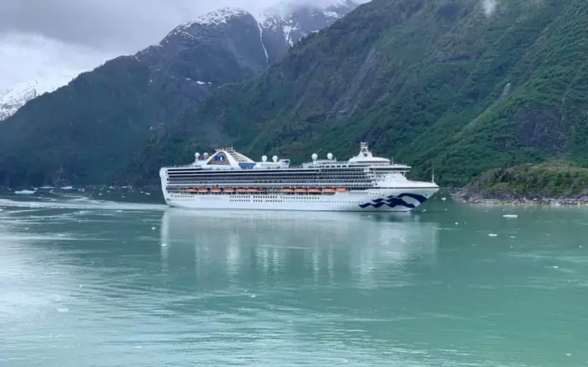 Princess cruise ship Tracy Arm, Alaska