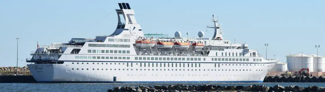 Cruise ship docked at the port of Bunbury, Australia
