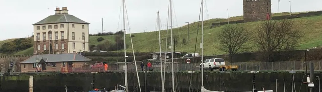 the port of Eyemouth, Scotland