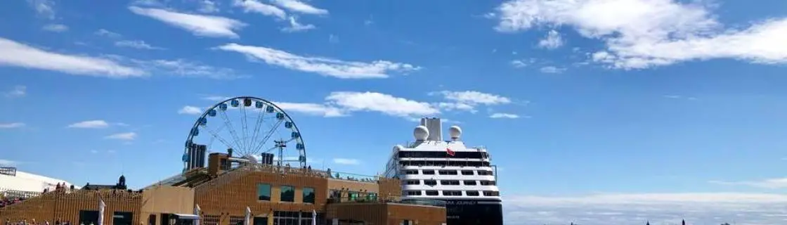 cruise ship docked at the port of Helsinki, Finland