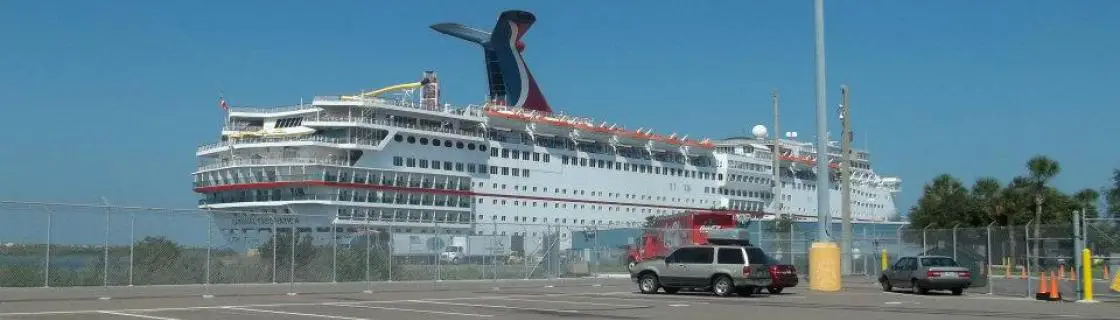 Carnival cruise ship docked at the port of Jacksonville, Florida