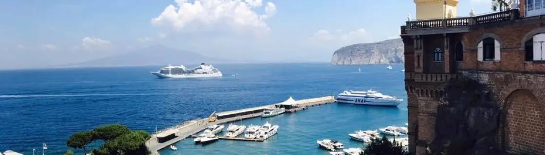 Cruise ship docked at the port of Mgarr, Gozo