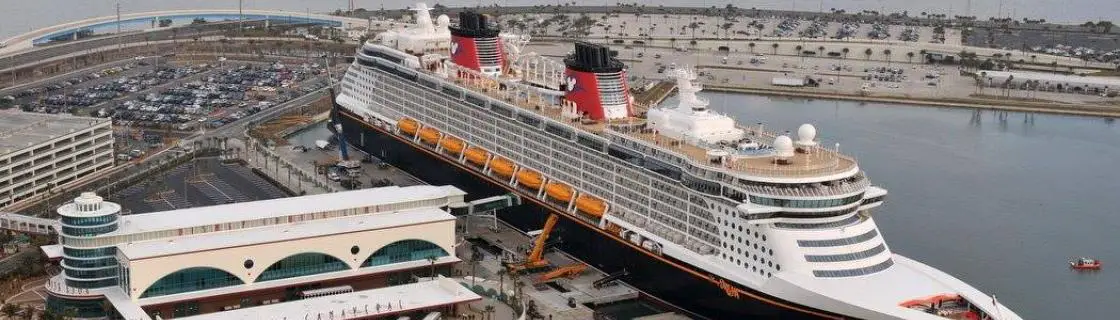 Disney Cruise ship docked at the Port Canaveral, Florida