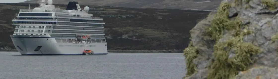 cruise ship at West Falkland, Falkland Islands