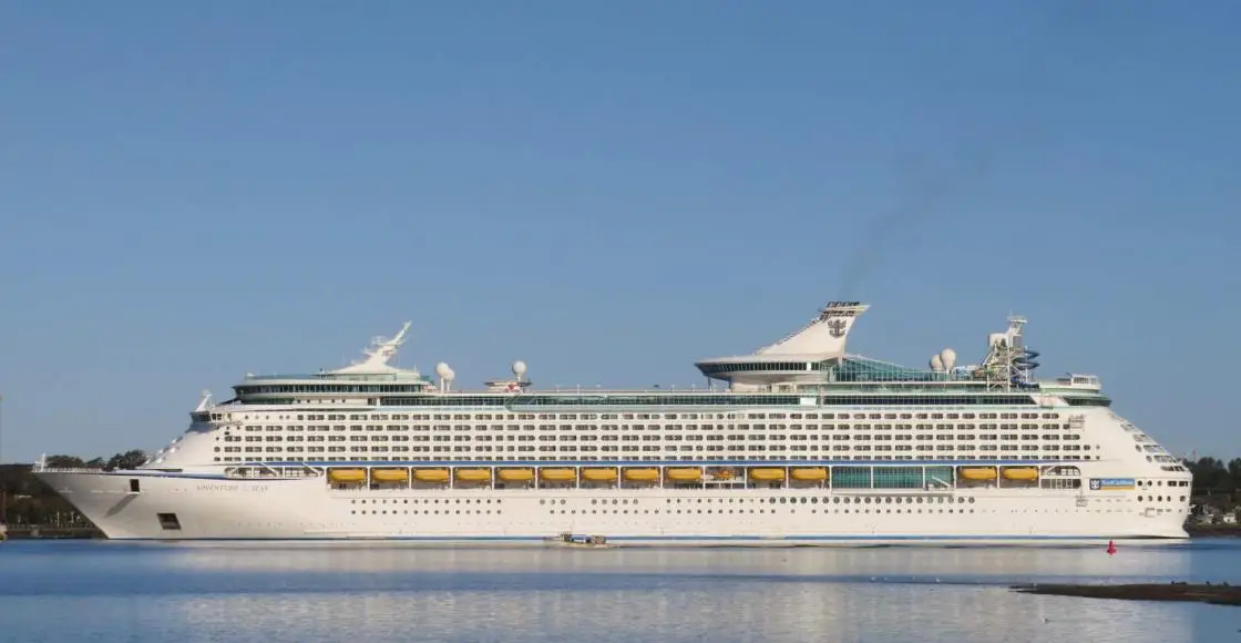 Royal Caribbean Adventure of the Seas cruise ship sailing from home port