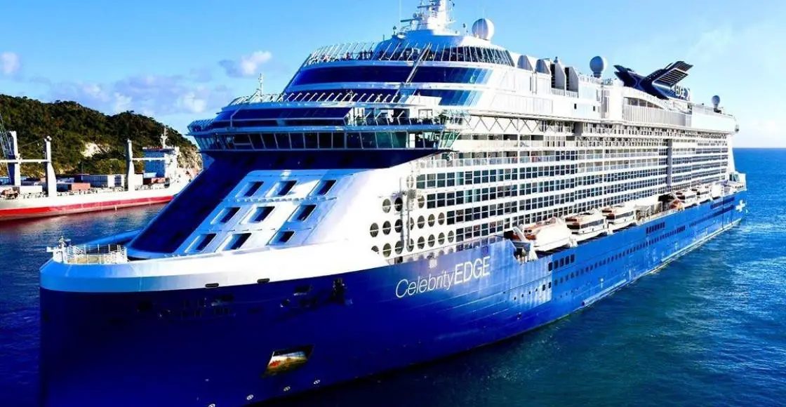 Celebrity Edge cruise ship sailing from home port