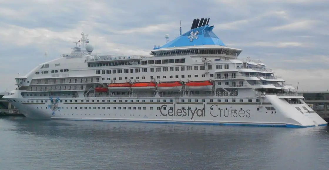 Celestyal Crystal cruise ship sailing to homeport