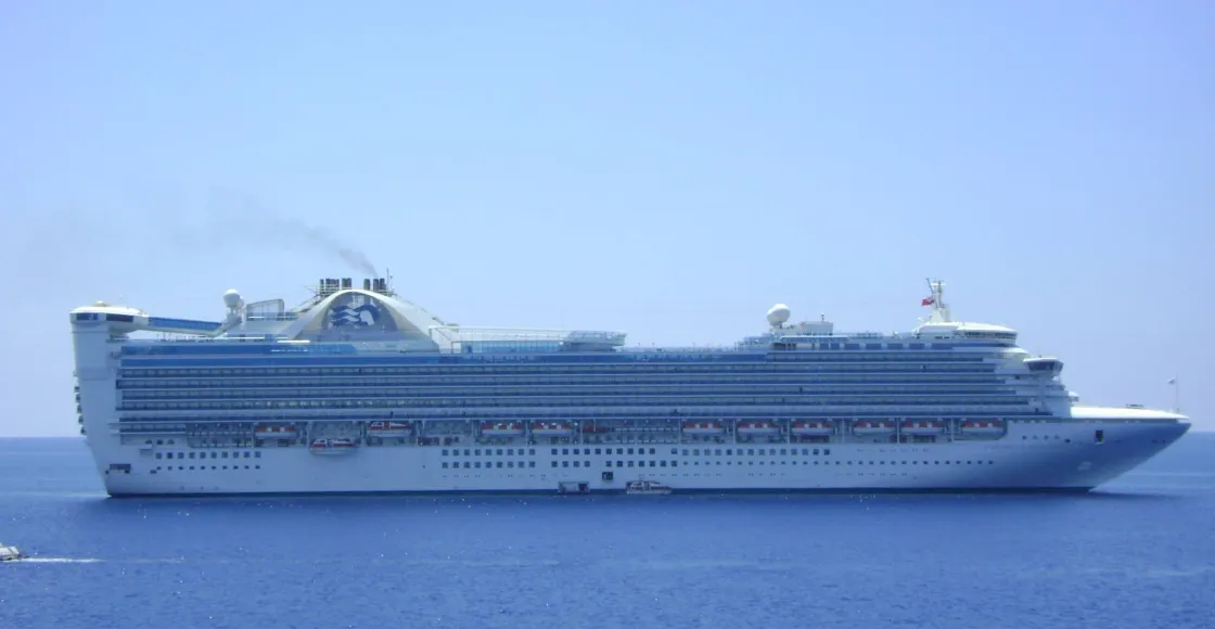 Grand Princess cruise ship sailing from home port