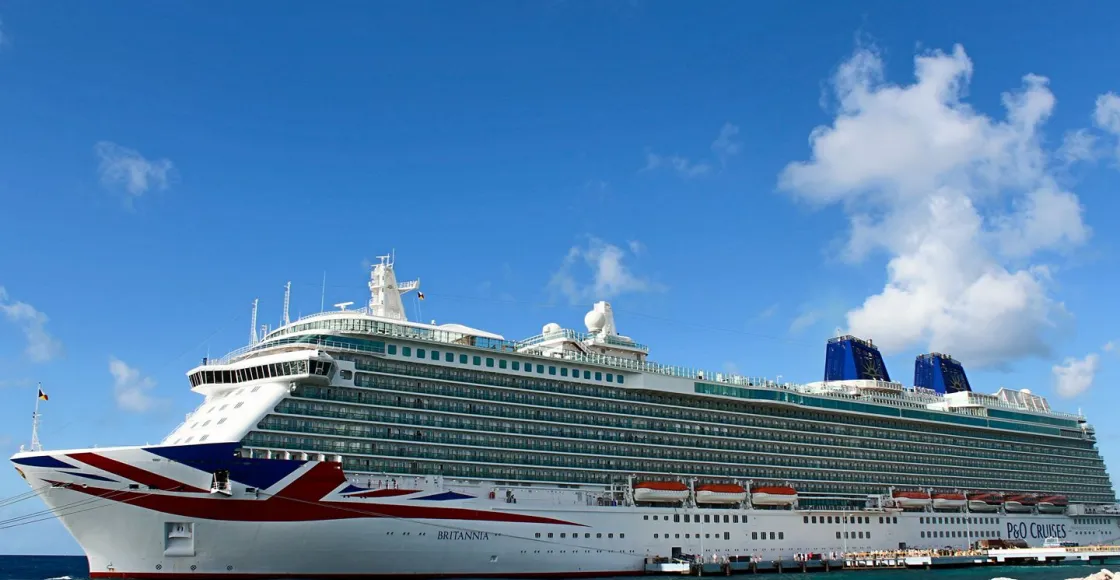 P&O Britannia cruise ship sailing from homeport