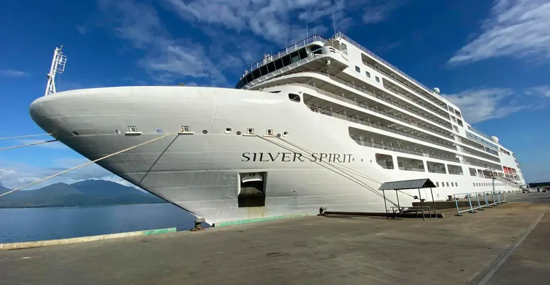 Silversea Cruises Silver Spirit cruise ship sailing from home port