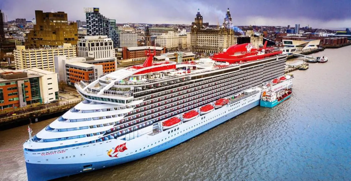 Scarlet Lady cruise ship sailing from home port