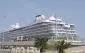 Cruise ship docked at the port of Crotone, Italy